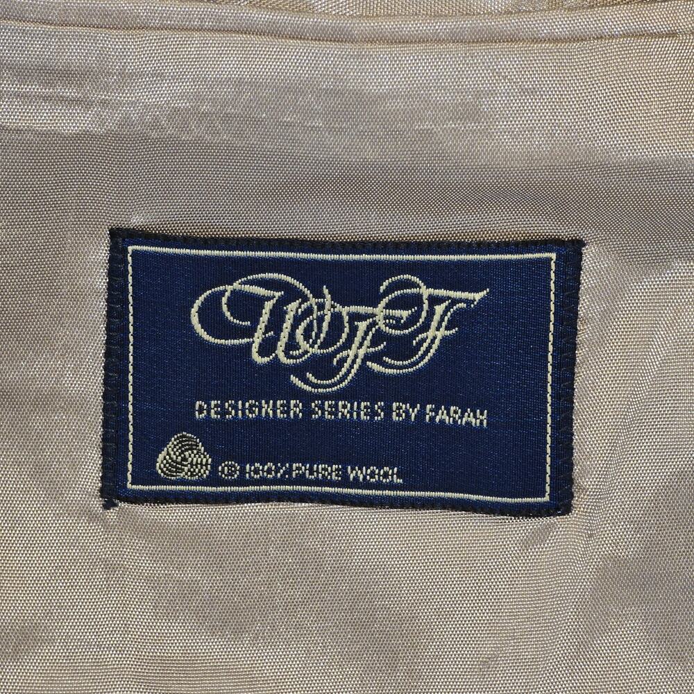 Vintage WFF Designer Series by Farah Wool Tweed Sport Blazer 42L Elbow Patches - Picture 12 of 14